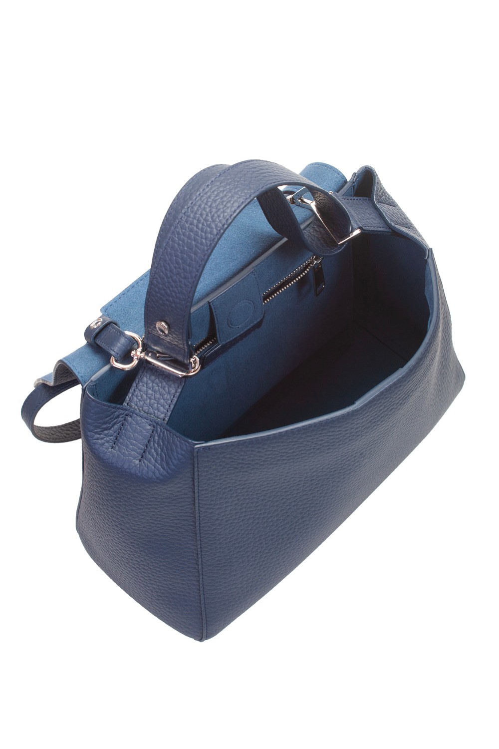 shop ORCIANI  Borsa: Orciani borsa a spalla media Sveva Soft in pelle martellata con tracolla.
Manico regolabile.
Tracolla regolabile.
Apertura a scomparsa sulla parte alta della patta.
Tasca interna con zip.
Due taschini interni aperti.
Chiusura con bottone magnetico.
Dettagli finitura nichel lucido.
Dimensioni: L 32cm x A 24cm x P 15cm.
Composizione: 100% pelle.
Made in Italy.. BT2006 SOF-NAVY number 230323